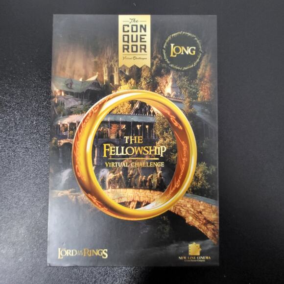 THE CONQUEROR VIRTUAL CHALLENGE MEDAL THE FELLOWSHIP LORD OF THE RINGS - Picture 1 of 4